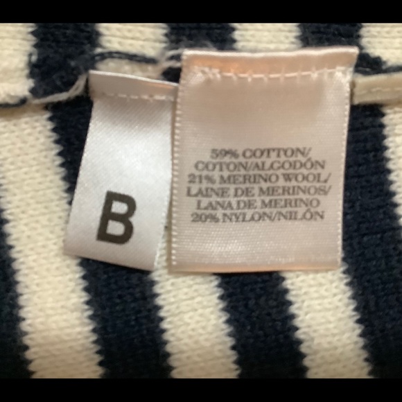 Banana Republic Jacket Knit Blue & White Size S - Picture 5 of 6